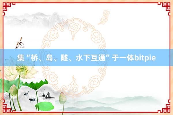 集“桥、岛、隧、水下互通”于一体bitpie