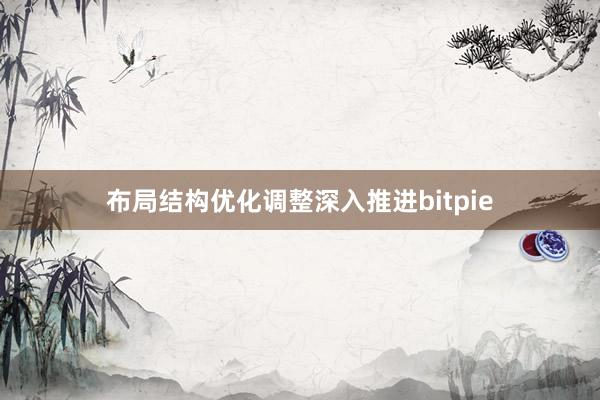 布局结构优化调整深入推进bitpie