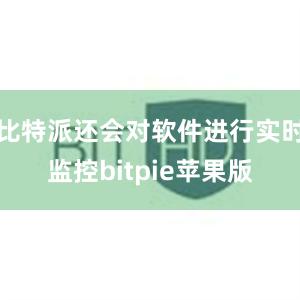 比特派还会对软件进行实时监控bitpie苹果版