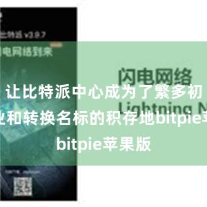 让比特派中心成为了繁多初创企业和转换名标的积存地bitpie苹果版