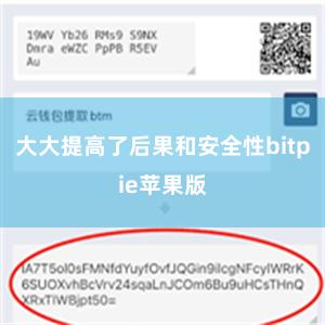 大大提高了后果和安全性bitpie苹果版